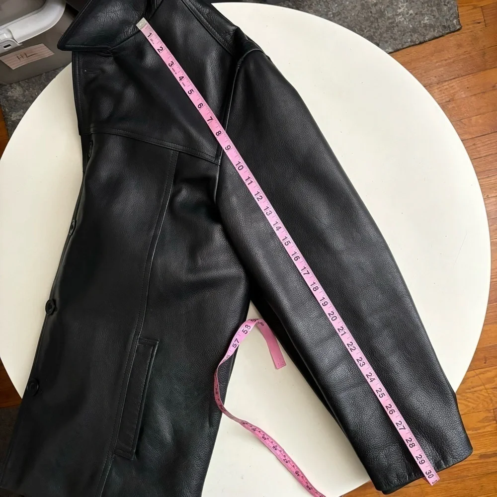 J. Crew Vintage Men’s Heavyweight Leather Jacket Black Size Medium